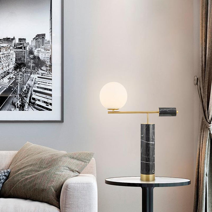Modern Minimalist Table Lamp with Marble Base