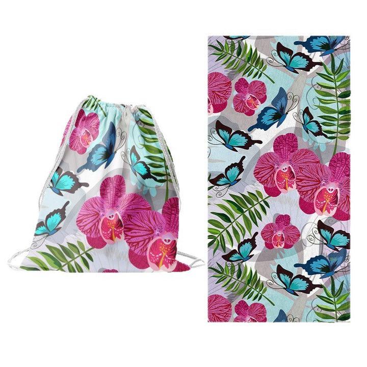 Sporty tote bag with floral design Stornfield