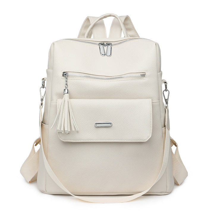 Stylish Multi-Pocket Leather Backpack Stornfield 1788673935