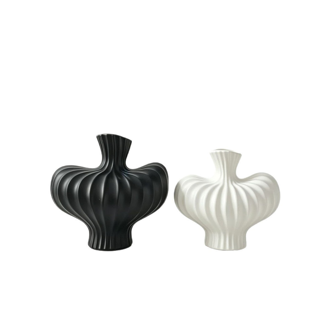 Sculpted Ribbed Decorative Vase Stornfeild