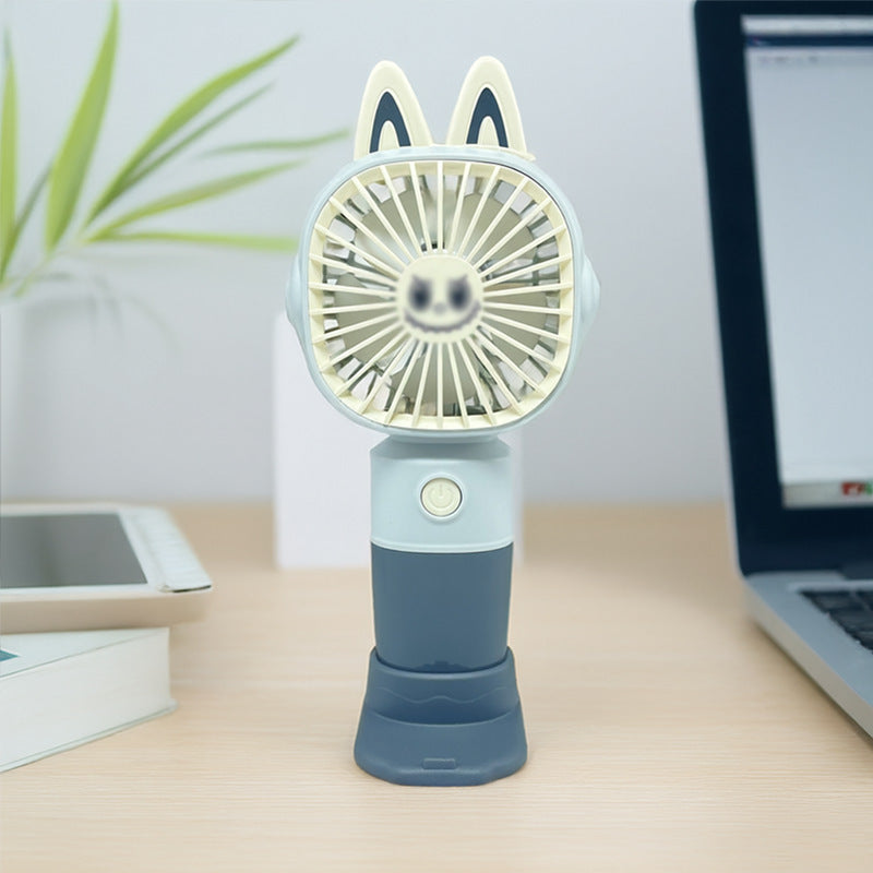 Women Portable Hand Fan with Cat Ears and USB Connection Stornfield