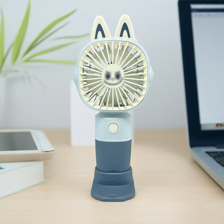 Women Portable Hand Fan with Cat Ears and USB Connection Stornfield