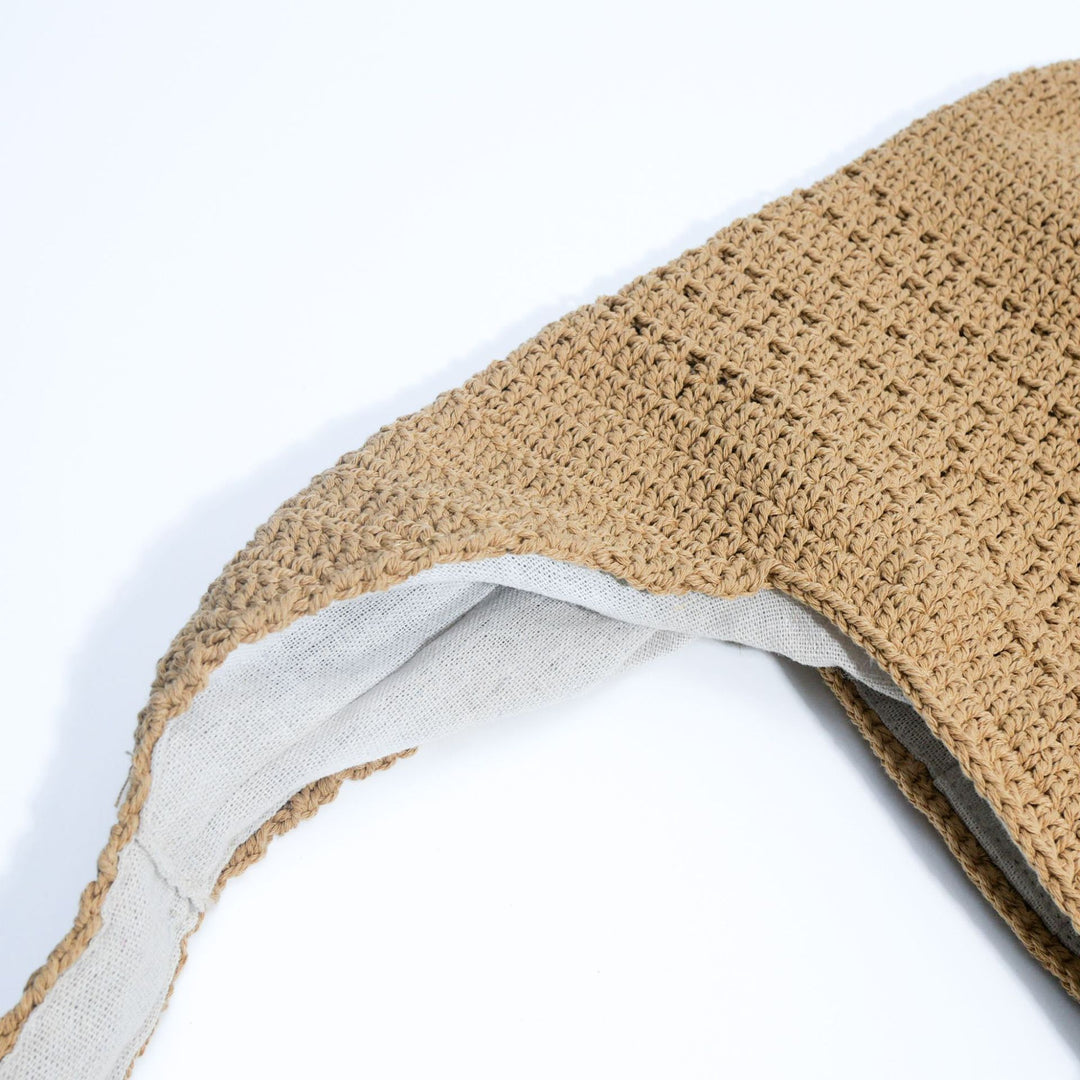 Handmade macrame shoulder bag with ergonomic shoulder strap Stornfield