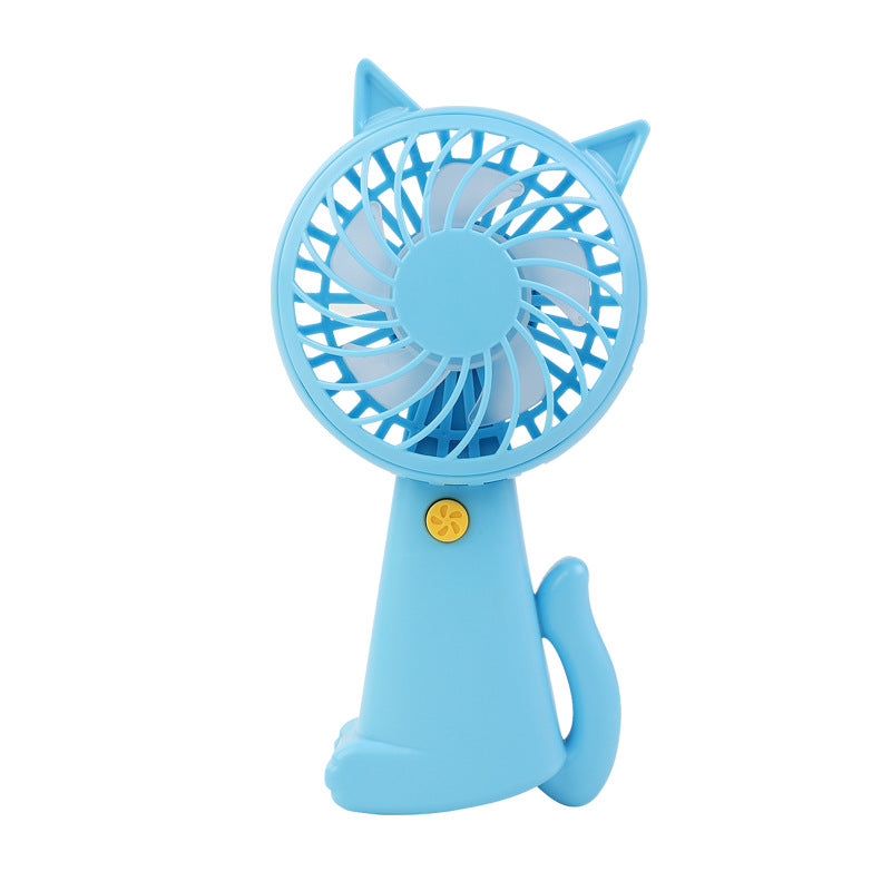 Women's Portable Cat Design Hand Fan Stornfield
