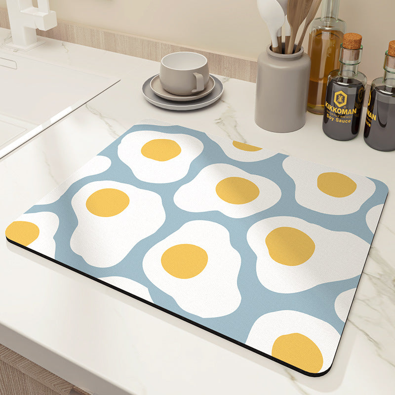 Decorative Floral Kitchen Mat