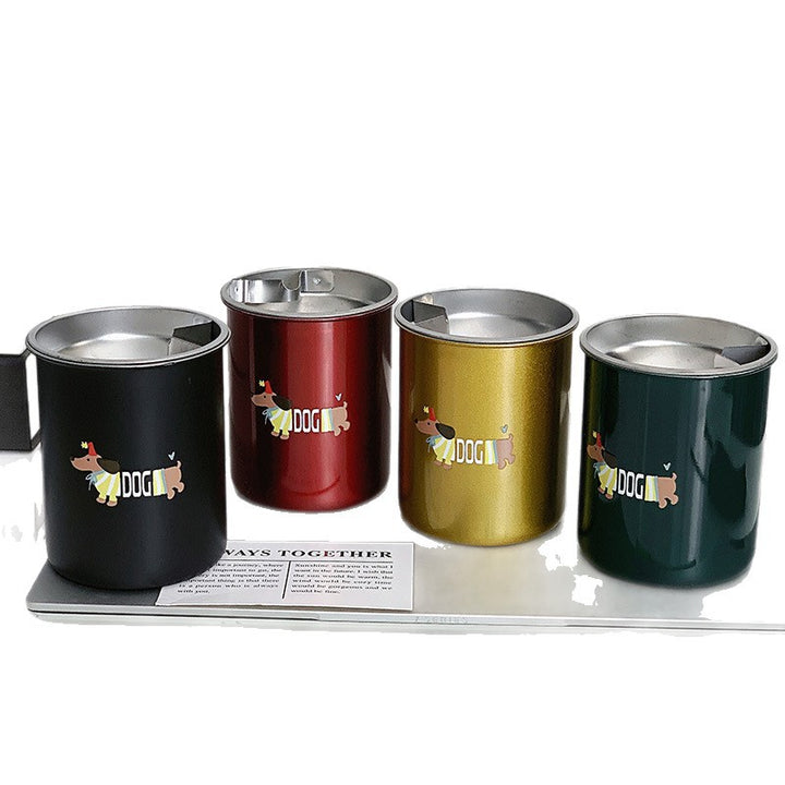 Thermal mug with funny dog breakfast design Stornfield