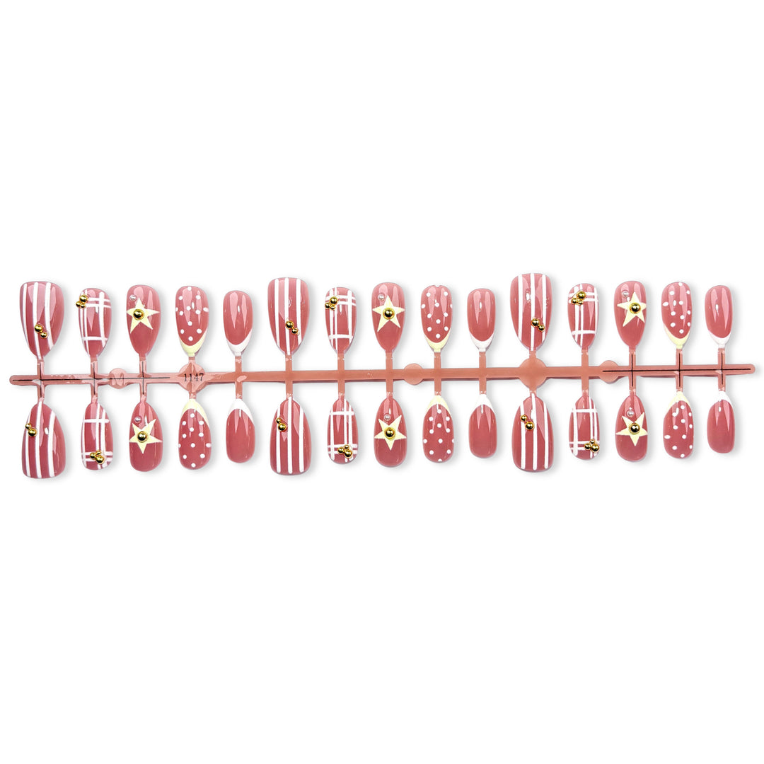 Decorative Nail Art Press-On Set 1790746018