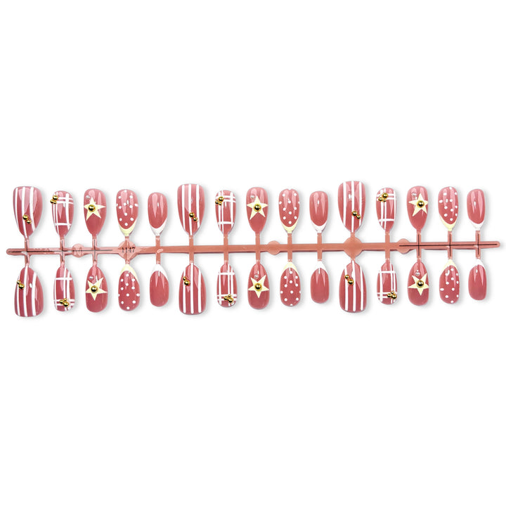 Decorative Nail Art Press-On Set 1790746018