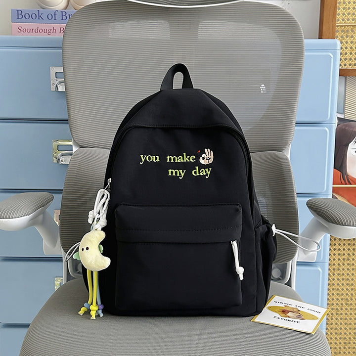 Casual Embroidered Mini Backpack Stornfield