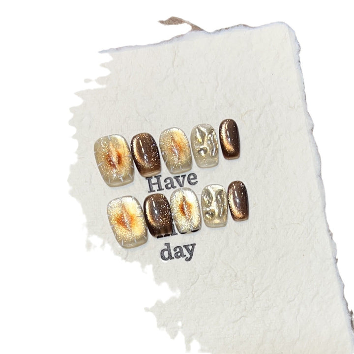 Artistic Press-On Nail Art Set Stornfield