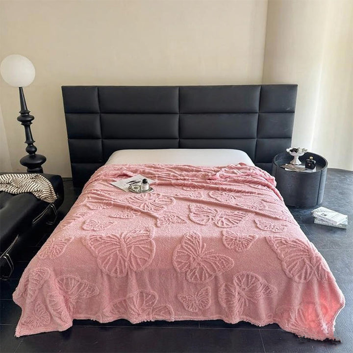 Ladies Luxurious Bedspread with Butterfly Pattern Stornfield