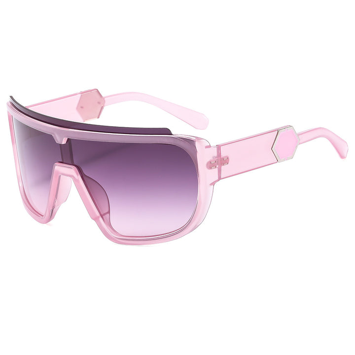 Women's sporty sunglasses with futuristic design and wide front Stornfield