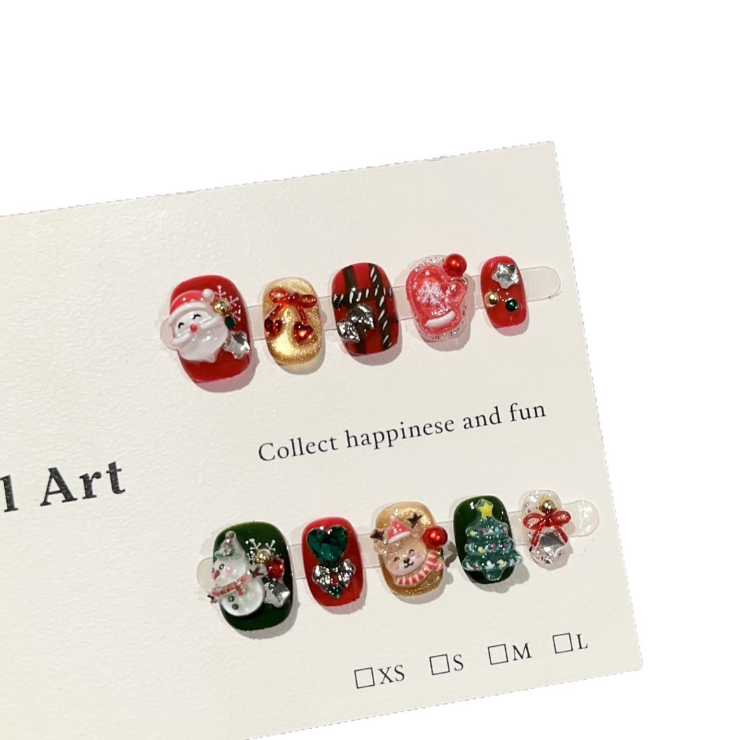 Festive Themed Press-On Nail Art Set