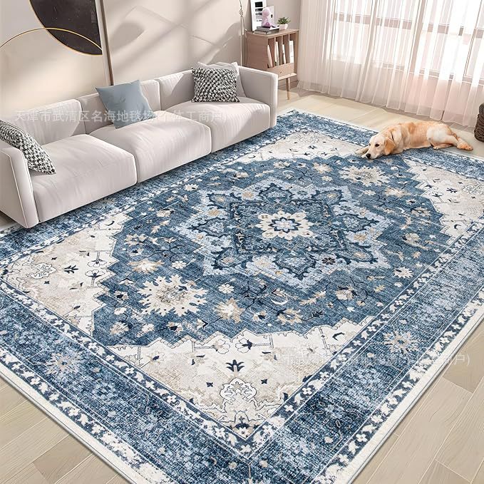 Vintage-Inspired Plush Area Rug