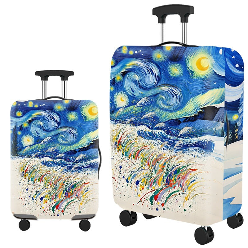 Artistic Cat-Themed Hard Shell Suitcase Stornfield