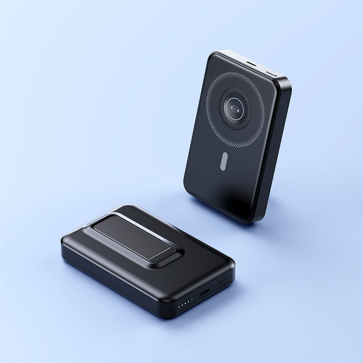 Portable charger with integrated wireless charging technology and intelligent power display Stornfield