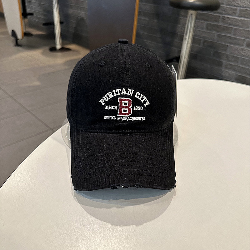 Men's Vintage-Inspired Embroidered Baseball Cap Stornfield
