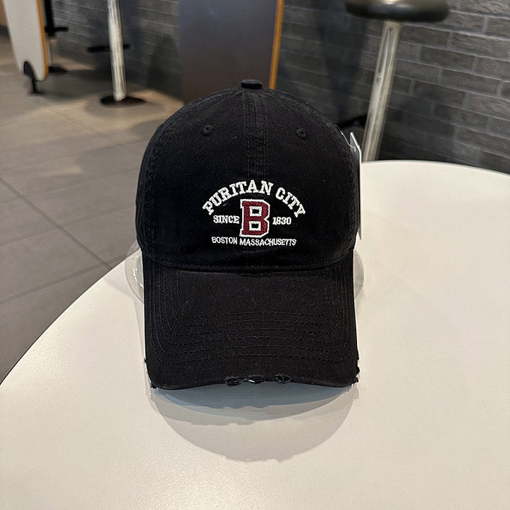 Men's Vintage-Inspired Embroidered Baseball Cap Stornfield