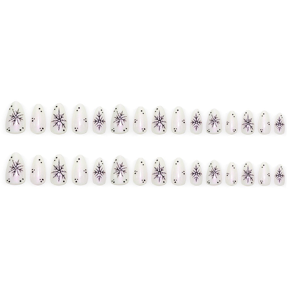 Creative Art Nails with Elegant Snowflake Design Stornfield