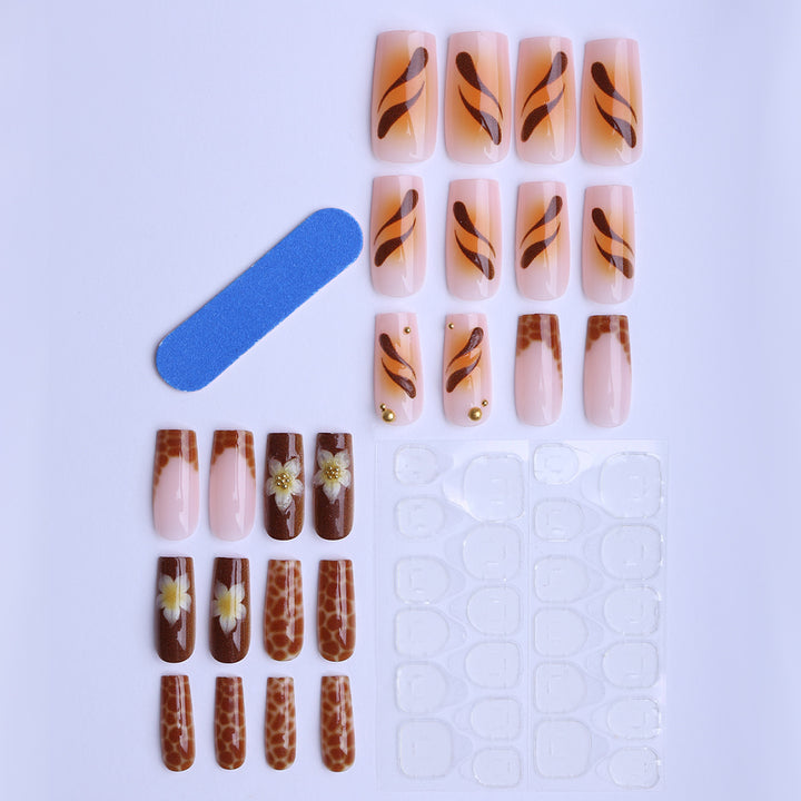 Exquisite Floral and Animal Design Artificial Nails Stornfield