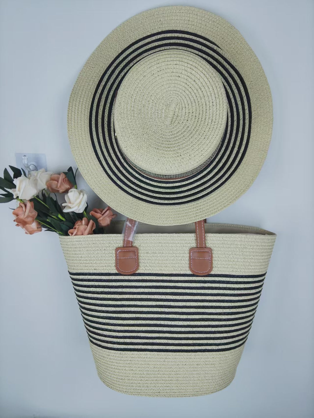 Beach bag and sun hat set Stornfield