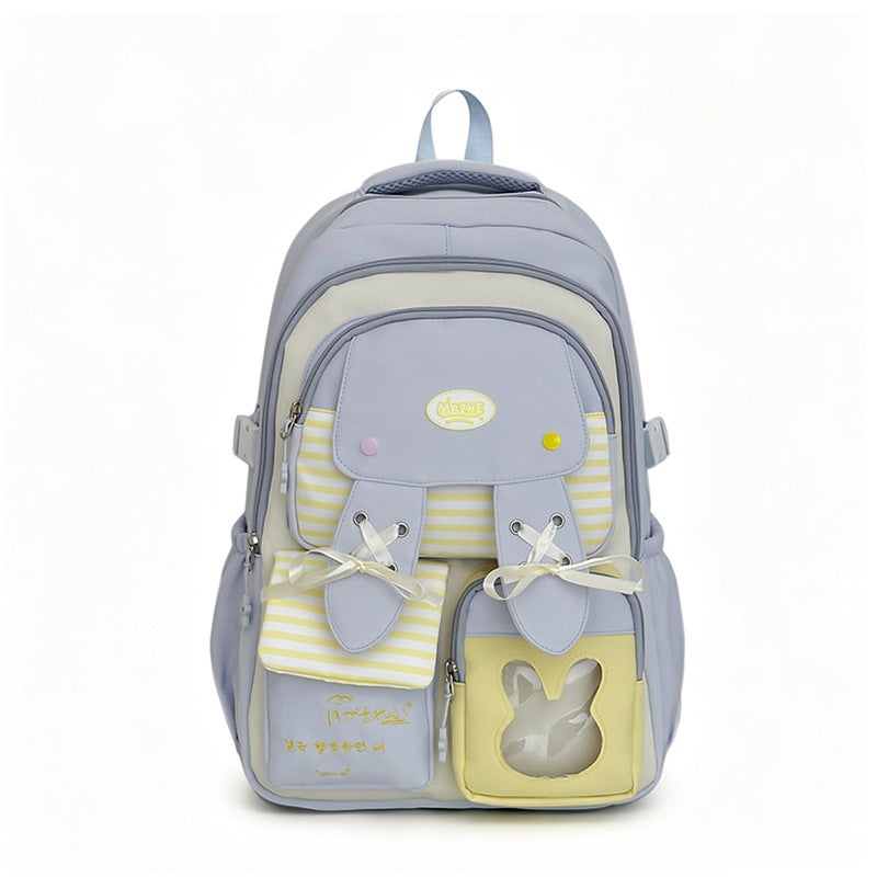 Playful Bunny-Ear Print Backpack Stornfield