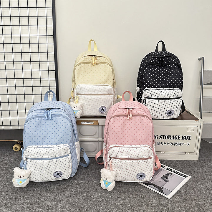 Playful Star-Patterned School Backpack Stornfield