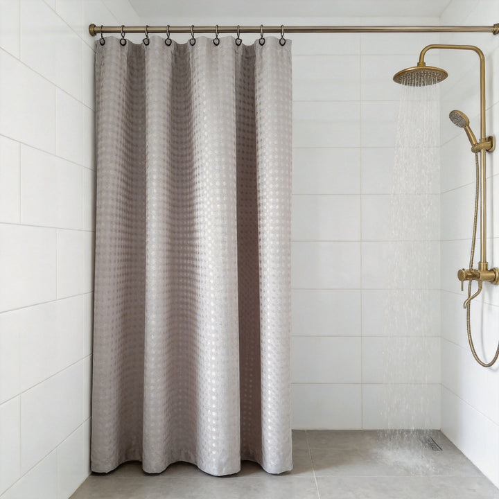 Textured Bathroom Shower Curtain Stornfield