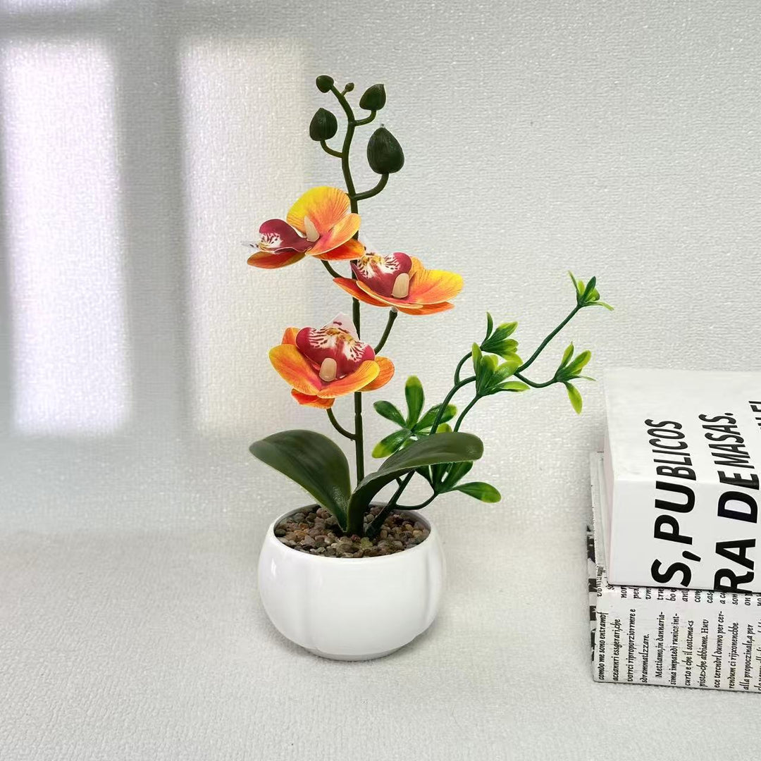 Elegant Artificial Orchid Plant for Decorative Home Display