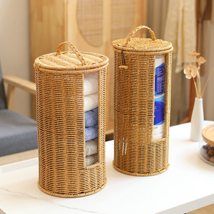 Decorative Woven Storage Cylinder Stornfield