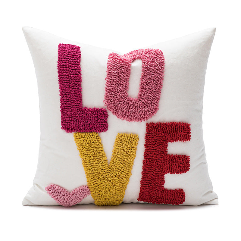 Women Decorative Pillowcase with Heart Pattern Stornfield