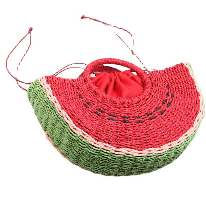 Handcrafted Basket Bag in Watermelon Design Stornfield