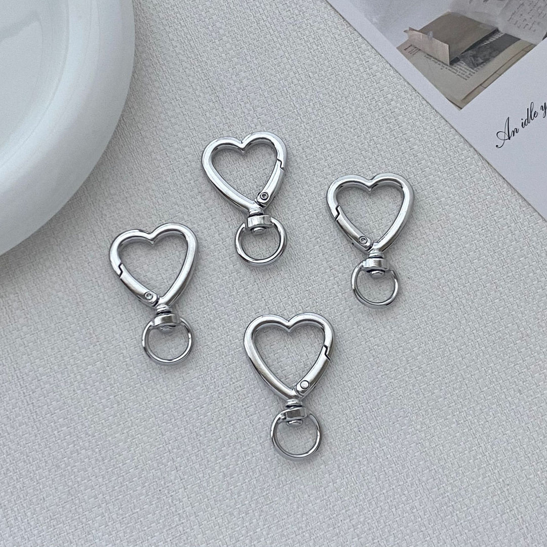 Heart-Shaped Clip Hook Keychain Stornfield