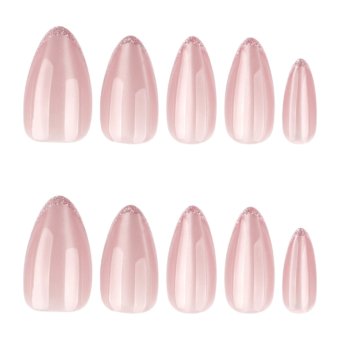 Artful stiletto nails with elegant ombre pattern Stornfield
