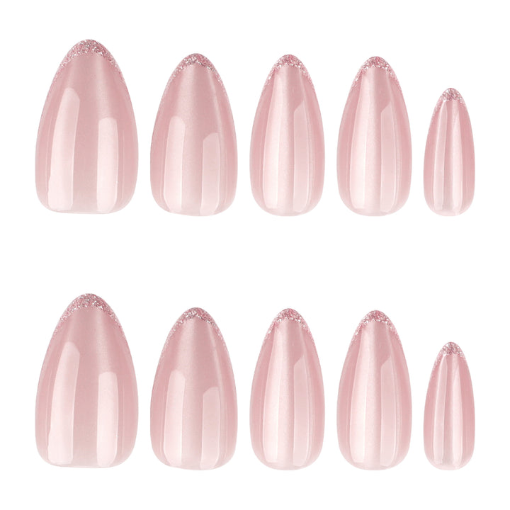 Artful stiletto nails with elegant ombre pattern Stornfield