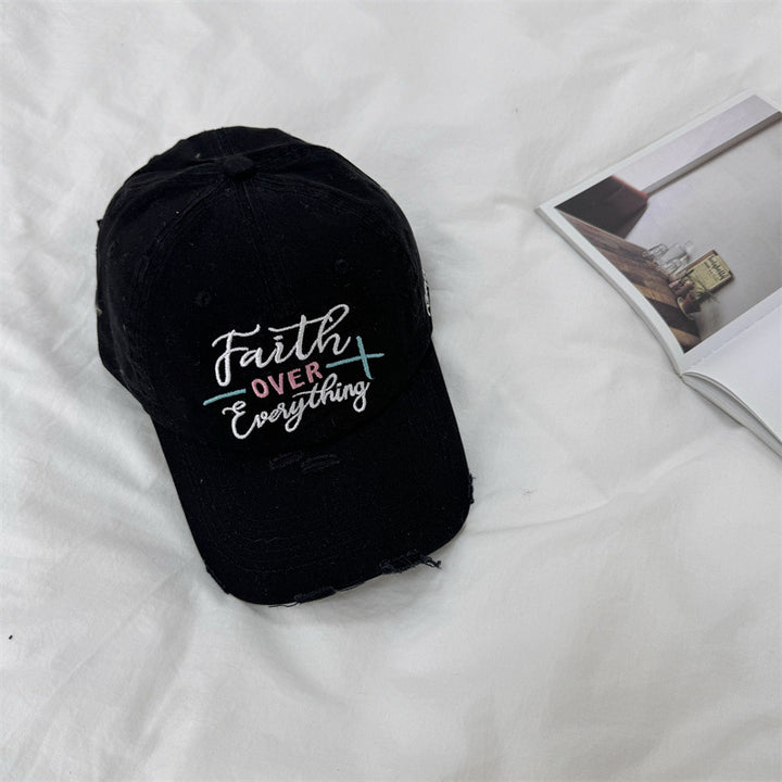 Women's Distressed Embroidered Baseball Cap Stornfield