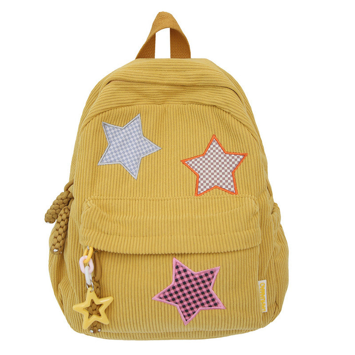 Casual Star-Embellished School Backpack Stornfield