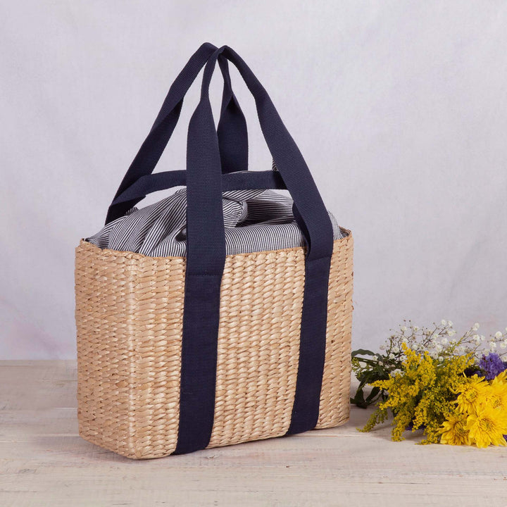 Women's Handwoven Basket with Removable Fabric Cover Stornfield