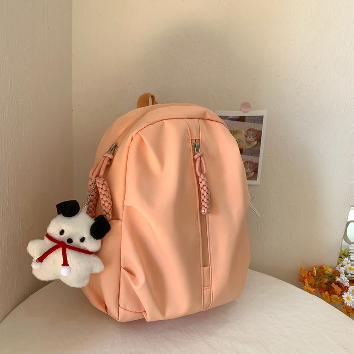 Backpack with Cute Plush Keychain and Practical Storage Stornfield