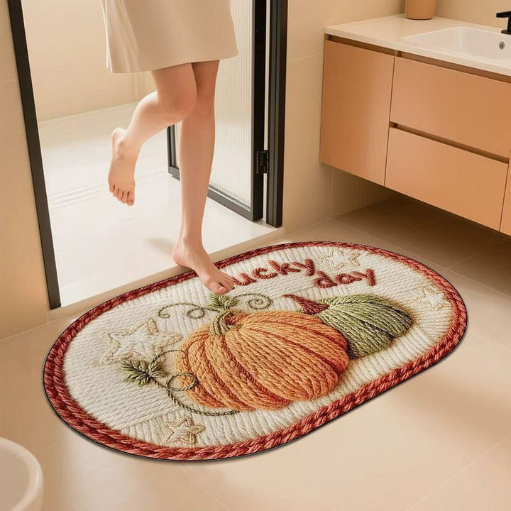 Decorative Pumpkin Bath Rug