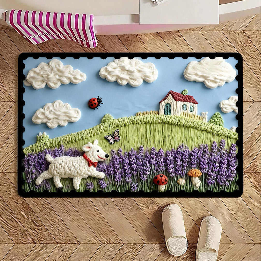 Cartoon Animal-Themed Bath Mat