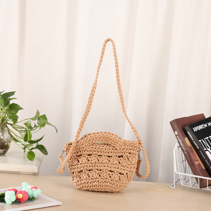 Handcrafted shoulder bag with unique knit design Stornfield
