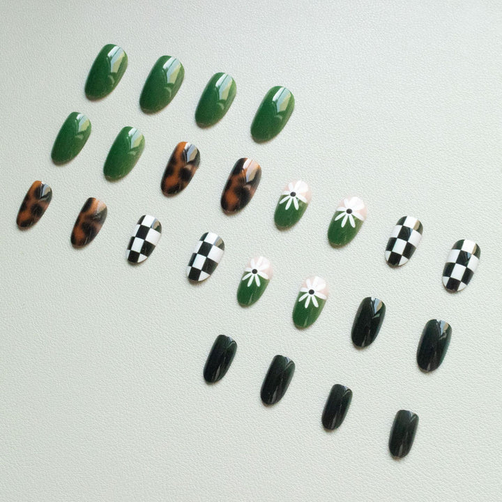 Artistic Abstract Nail Design