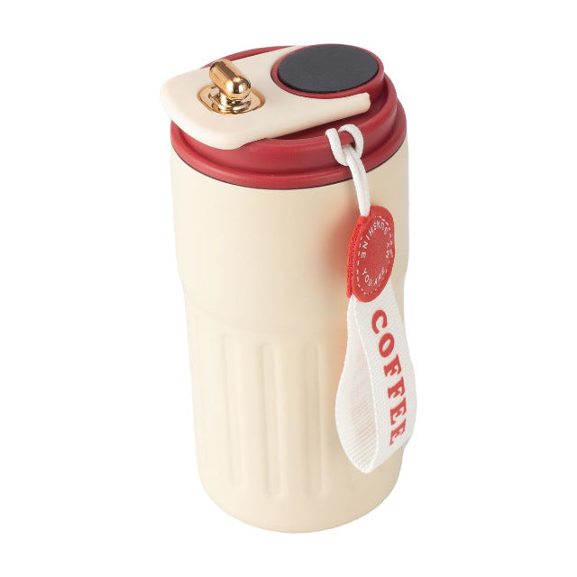 Ladies insulated coffee mug with practical grip loop Stornfield