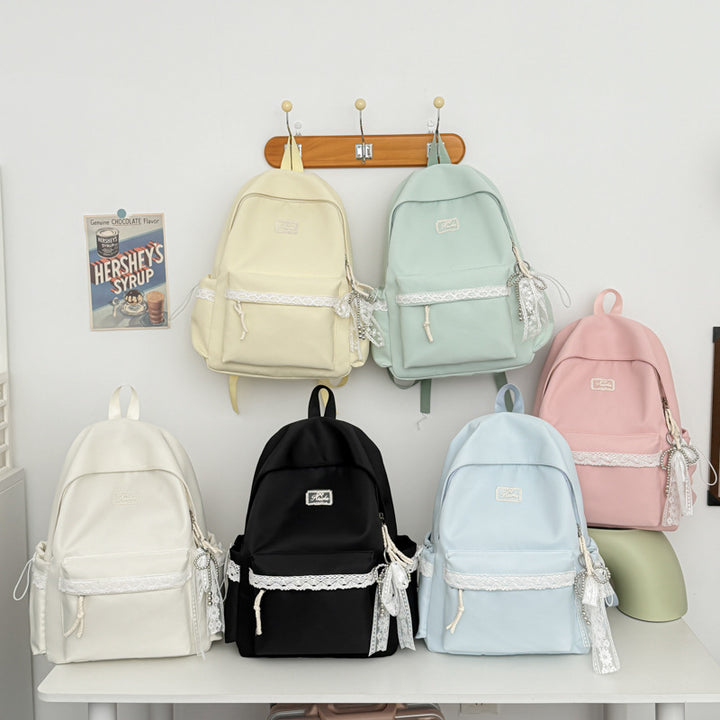 Adorable Lace-Trimmed Backpack Stornfield
