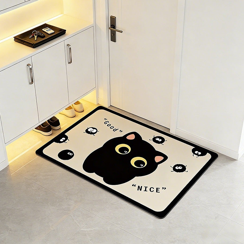 Playful Cow-Themed Bathroom Mat Stornfield