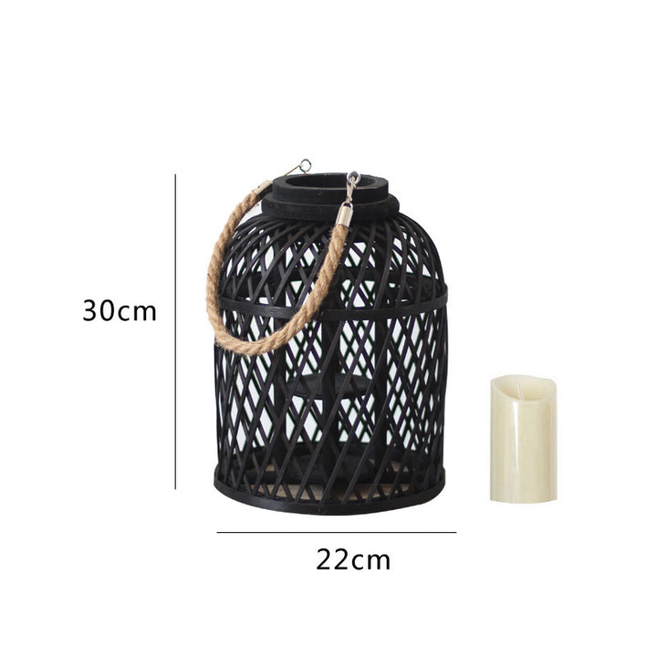 Decorative lantern made of braided material Stornfield