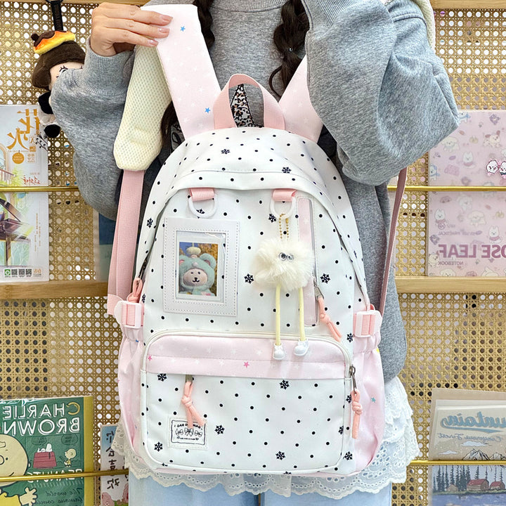 Casual Snowflake Print Backpack Stornfield
