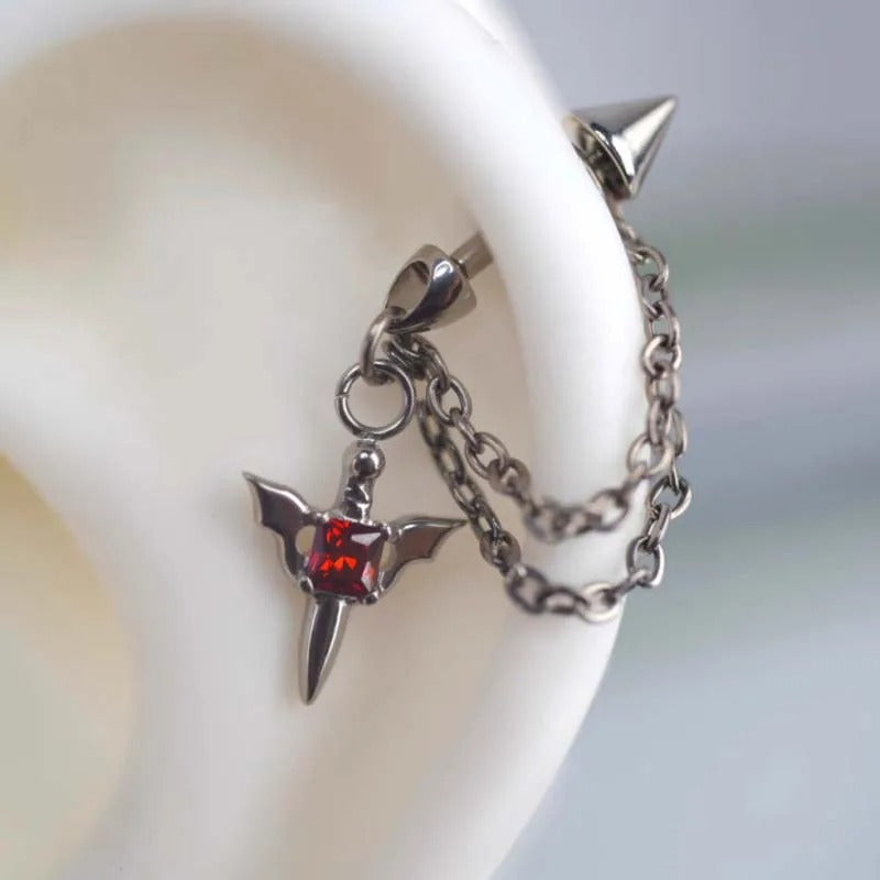 Heart-Inspired Cross Dangle Earrings Stornfield