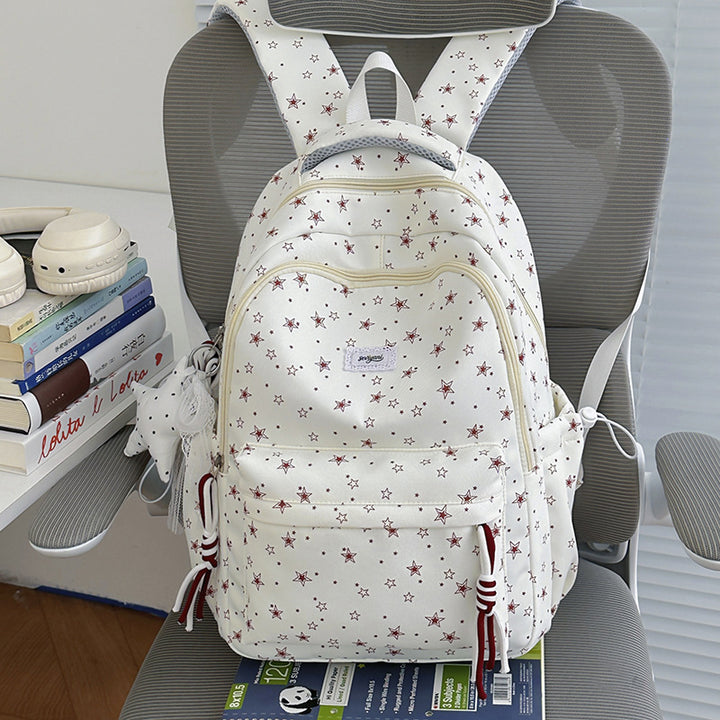 Fun Star-Embellished Student Backpack Stornfield